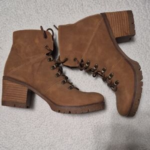 Kork-Ease Brown Lace Up Boots